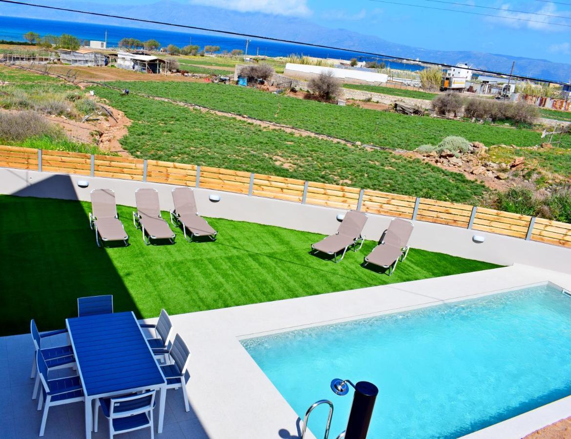 Balos Residence Private Pool Seafront Seaview Киссамос Экстерьер фото