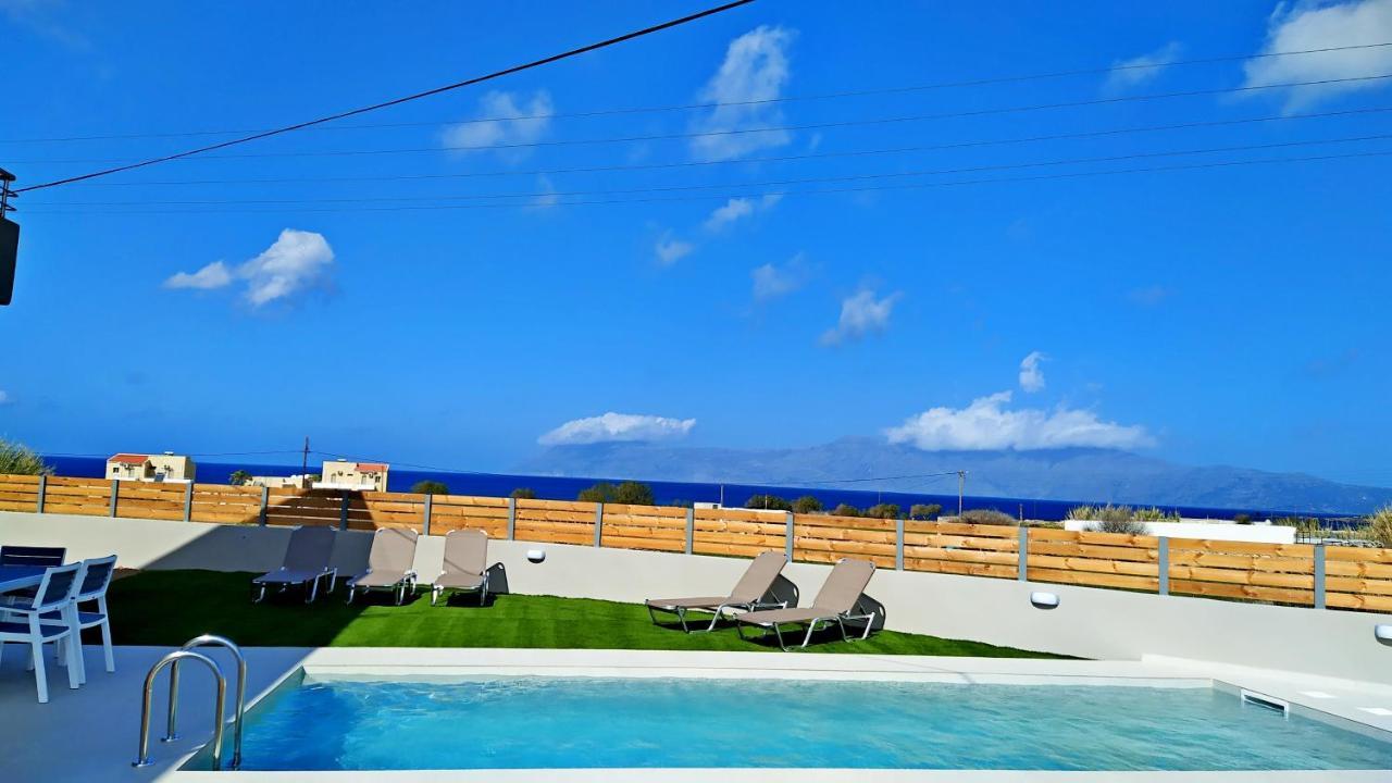 Balos Residence Private Pool Seafront Seaview Киссамос Экстерьер фото